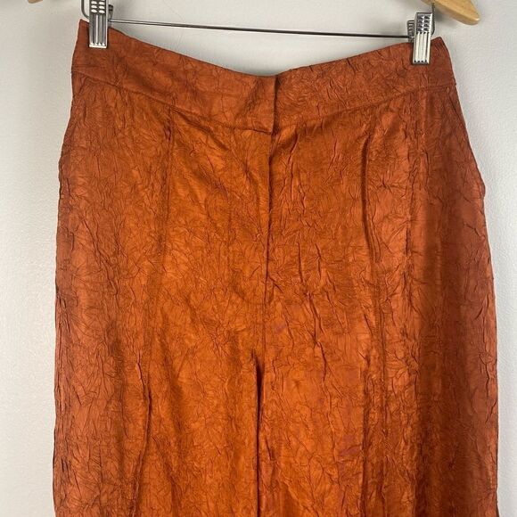House Of Harlow 1960 Burnt Orange Wide leg Trouser Pant - Picture 3 of 9
